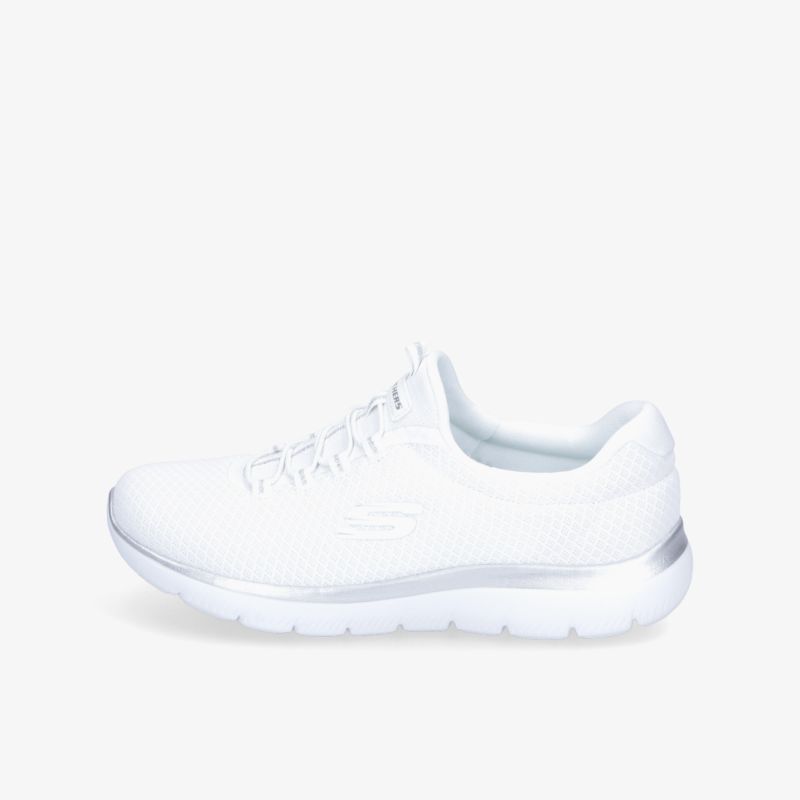 Moderner weißer Sneaker mit leichtem und bequemem Design, ideal für sportliche Aktivitäten.