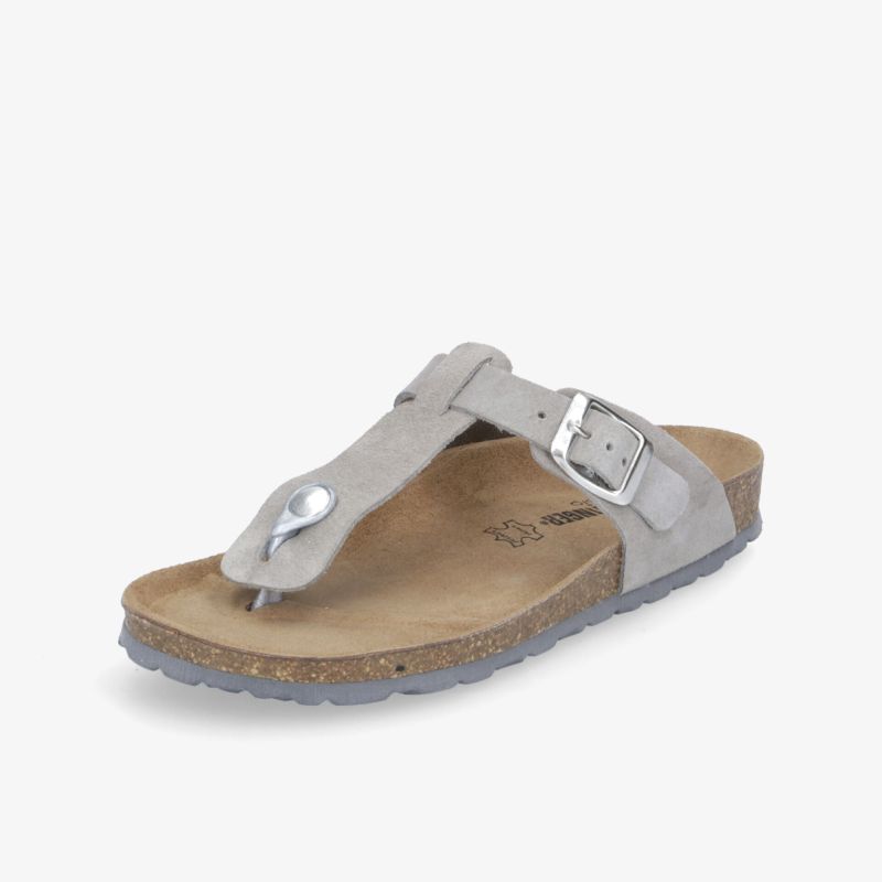 Bequeme Sandale mit ergonomischem Fußbett und verstellbarer Schnalle für optimalen Halt.