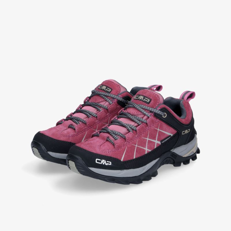 Robuste und bequeme Wanderschuhe in Rosa mit rutschfesten Sohlen, ideal für Outdoor-Abenteuer.