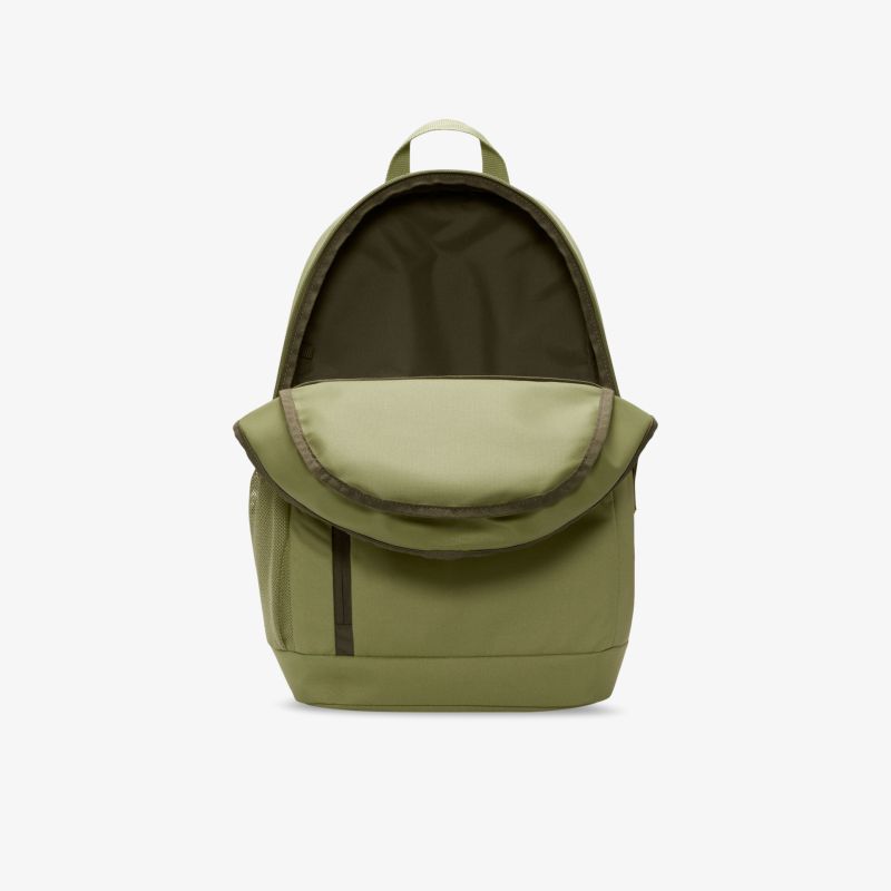 Moderner grüner Rucksack mit großem Hauptfach und Taschen, ideal für den täglichen Gebrauch.