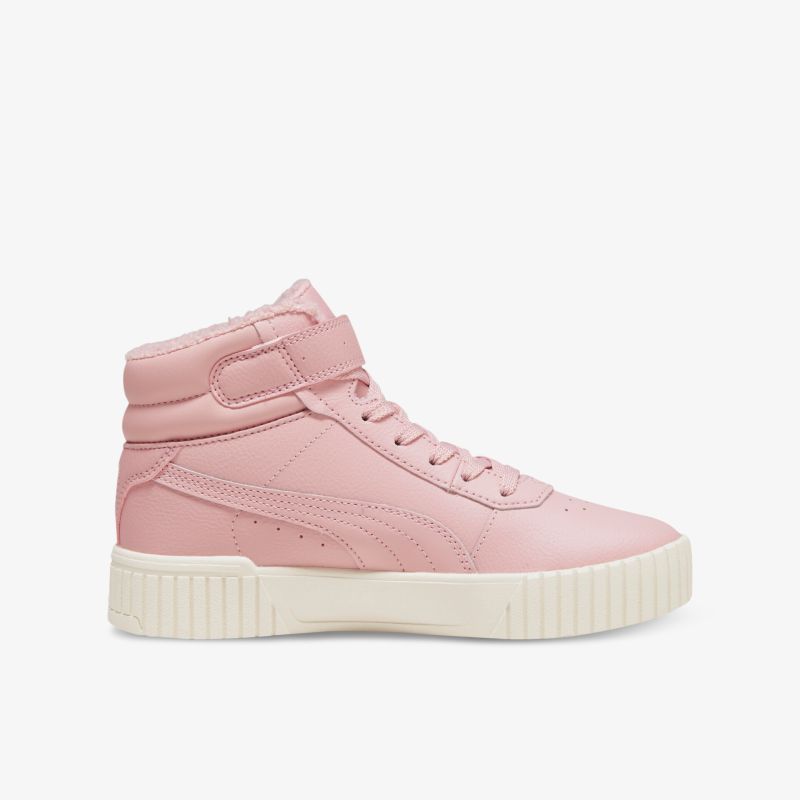 Moderner rosa High-Top-Sneaker mit rutschfester Sohle und stilvollem Design für trendigen Freizeitstil.