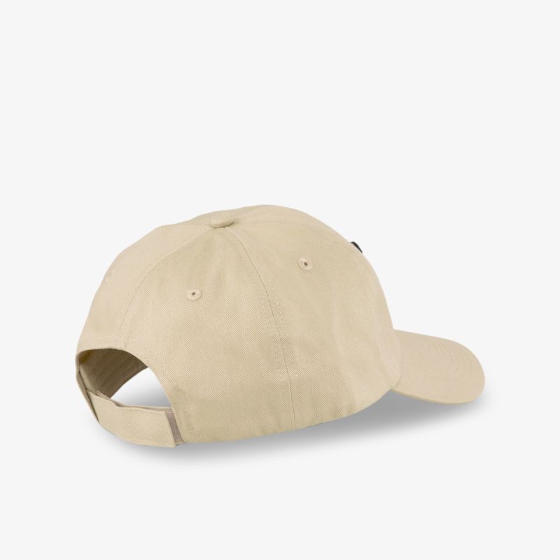 Beige Baseballcap von hinten, verstellbarer Verschluss, stilvoll und klassisch für vielseitige Outfits