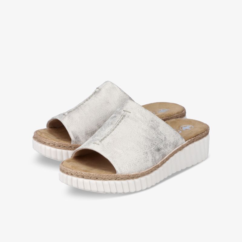 Komfortable Sandalen mit Keilabsatz und offenem Zehenbereich, weiches Obermaterial und rutschfeste Sohle