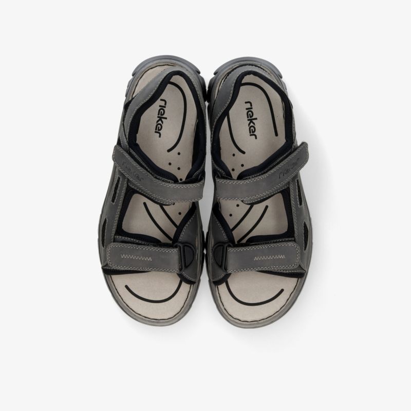 Bequeme Outdoor-Sandalen mit verstellbaren Klettverschlüssen und gepolstertem Fußbett für optimalen Tragekomfort