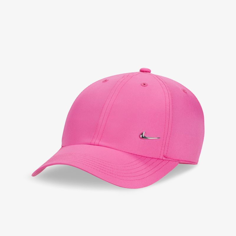 Stylische pinke Baseballkappe mit markantem Logo, angenehm zu tragen und perfekt für einen modernen Look.