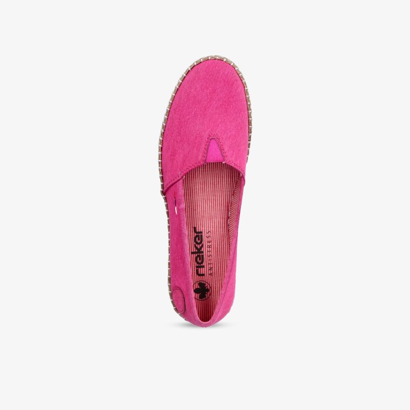 Rosa Slipper mit elastischem Einsatz und leichter Sohle für hohen Tragekomfort und elegantes Design