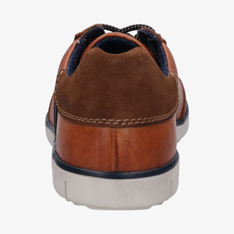 Brauner Lederschuh mit rutschfester Sohle und gepolsterter Innensohle für maximalen Komfort