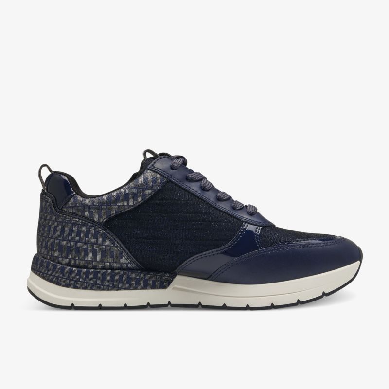 Leichter, atmungsaktiver blauer Sneaker mit stilvollem Design und bequemer Passform für Alltag und Freizeit.