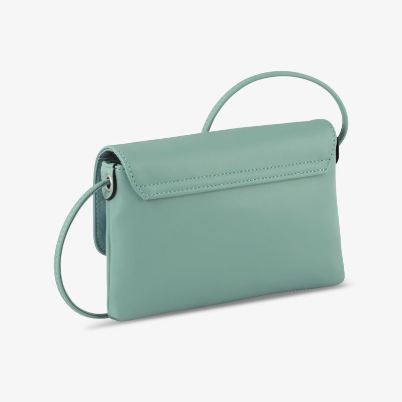 Elegante, stilvolle Handtasche in sanftem Mintgrün, ideal für vielseitige Anlässe und ein modisches Accessoire.