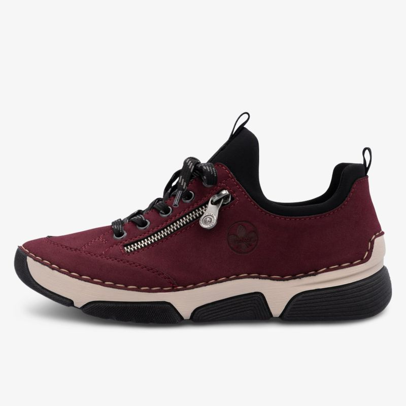 Bequemer und modischer Sneaker mit atmungsaktivem Material, robuster Sohle und praktischem Reißverschluss auf der Seite