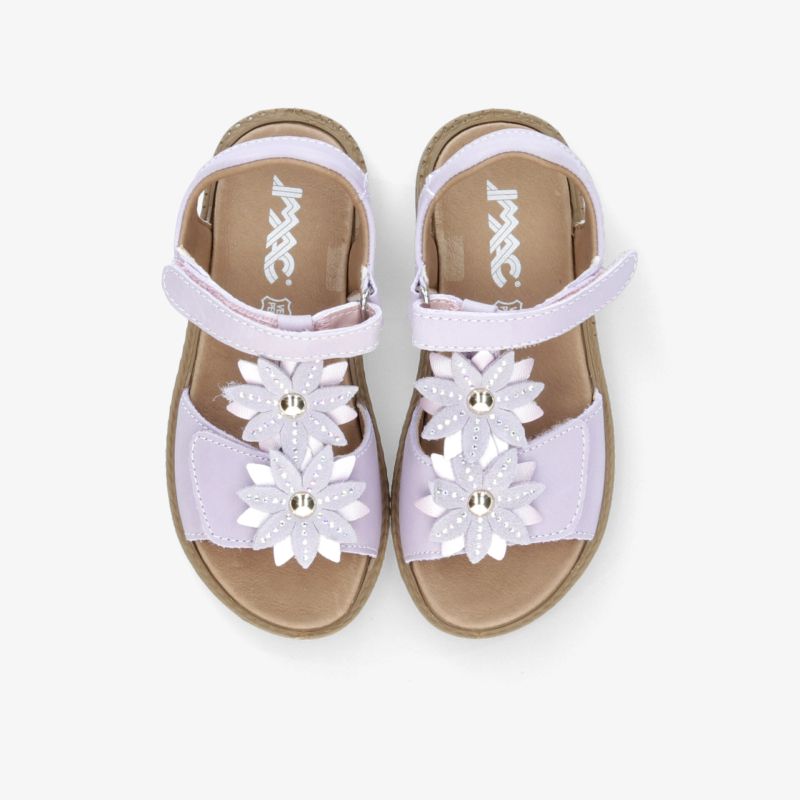 Bequeme Sandalen mit verstellbarem Riemen und floraler Verzierung, weiches Fußbett, sommerlich und leicht