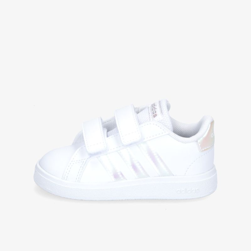 Moderner weißer Sneaker mit Klettverschluss, ideal für Alltag und Sport, bietet Komfort und Stil in einem schlanken Design.