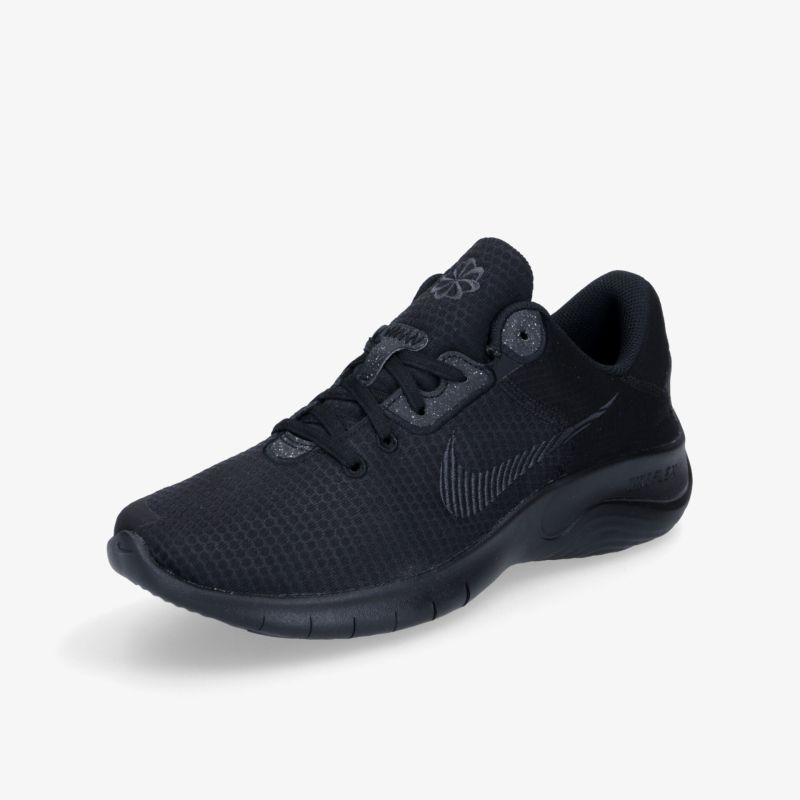 Moderner schwarzer Sportschuh mit atmungsaktivem Design und komfortabler Passform.