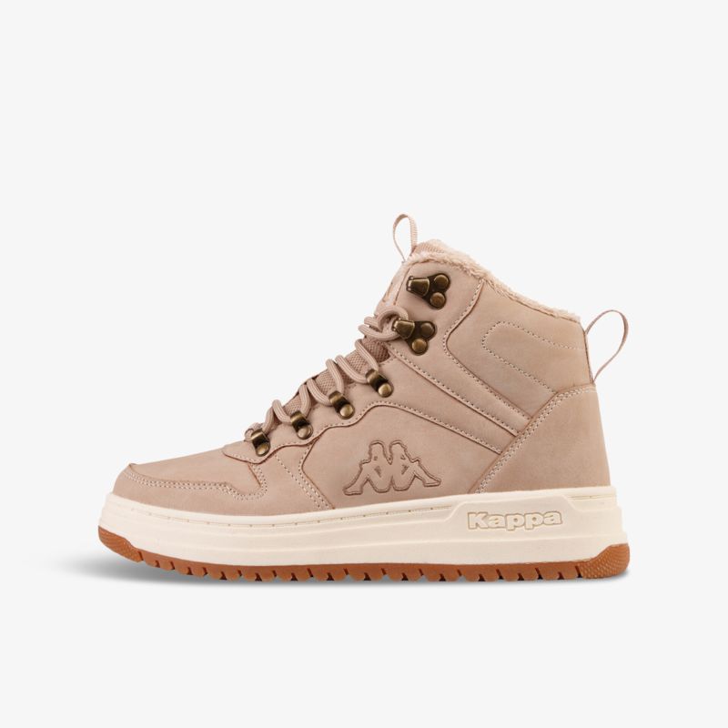 Beiger Sneaker mit hochwertiger Verarbeitung und rutschfester Sohle für maximalen Komfort und Stil.