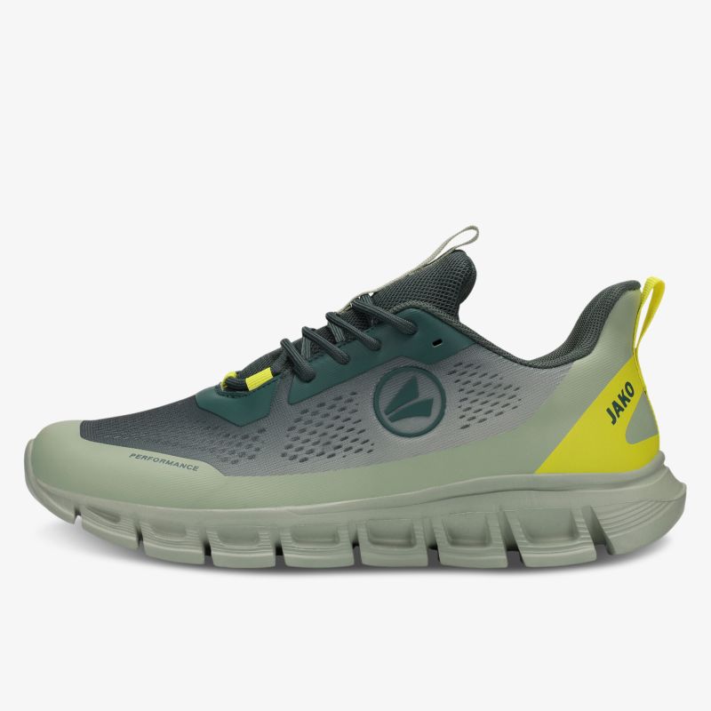 Leichter und atmungsaktiver Sport-Schuh mit komfortabler Passform und moderner grüner Farbgestaltung
