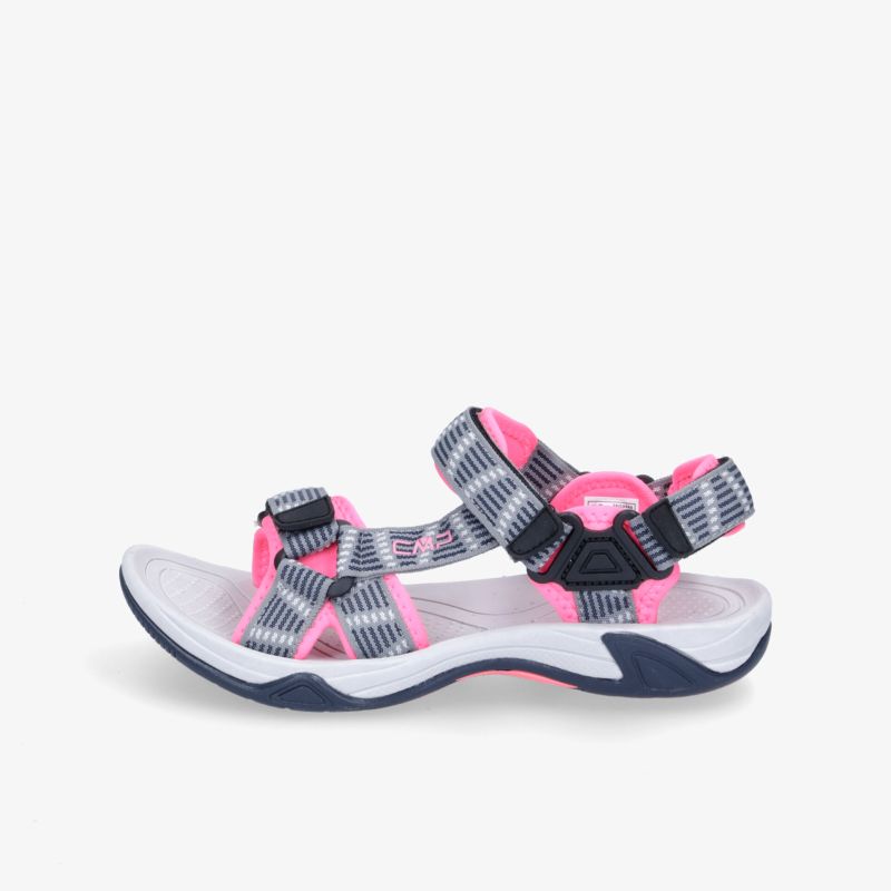 Bequeme, verstellbare Sandalen in grün-blauer Farbkombination mit rutschfester Sohle, ideal für Outdoor-Abenteuer