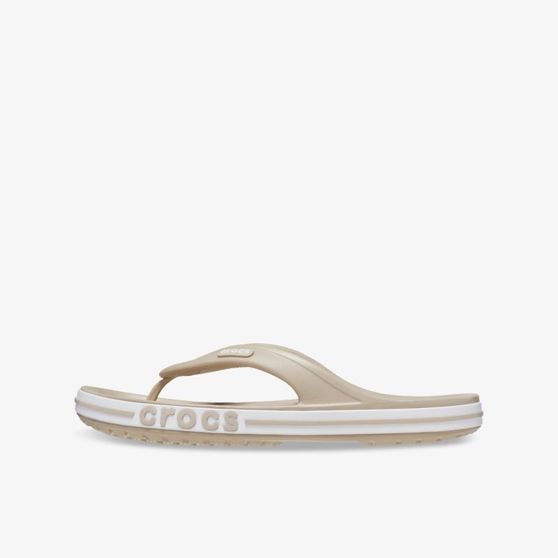 Bequeme und leichte Flip-Flop Sandale mit rutschfester Laufsohle und weichem Fußbett in neutralem Farbton