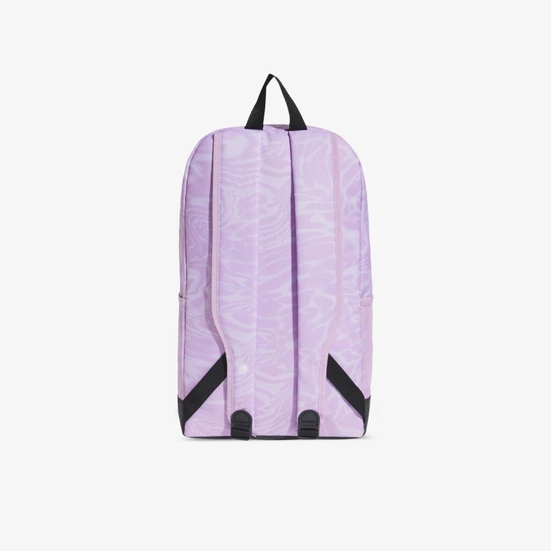 Praktischer lila Rucksack mit gepolsterten Trägern und schlichtem, robustem Design für den Alltag