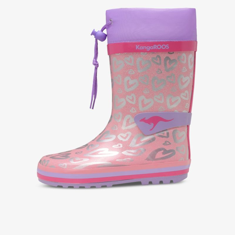 Wasserfester bunter Gummistiefel mit rutschfester Sohle und praktischem verstellbarem Bündchen