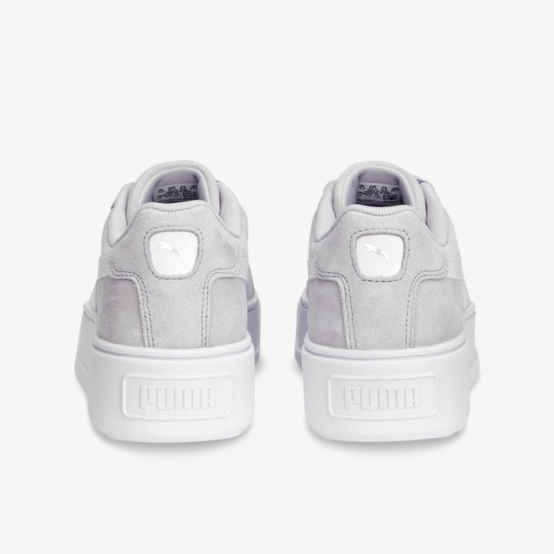 Moderner grauer Sneaker mit hoher Sohle und stilvollem Design für Alltag und Sport.