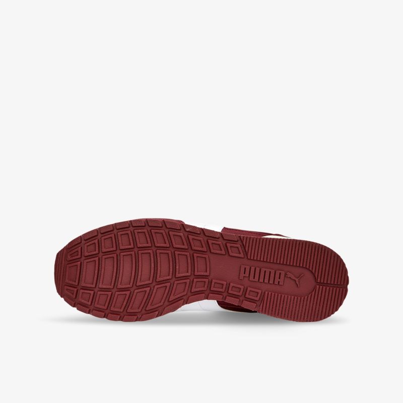 Hochwertige und strapazierfähige Laufsohle in Rot für optimalen Halt und Tragekomfort.