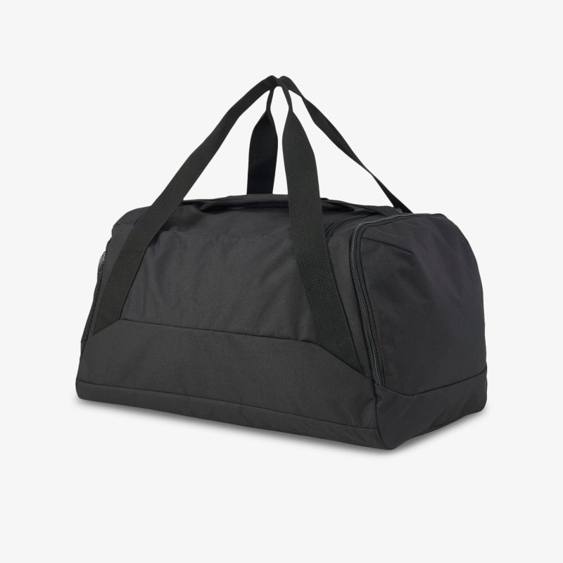 Vielseitige schwarze Sporttasche mit robusten Trägern und großem Stauraum für Sport oder Reisen.