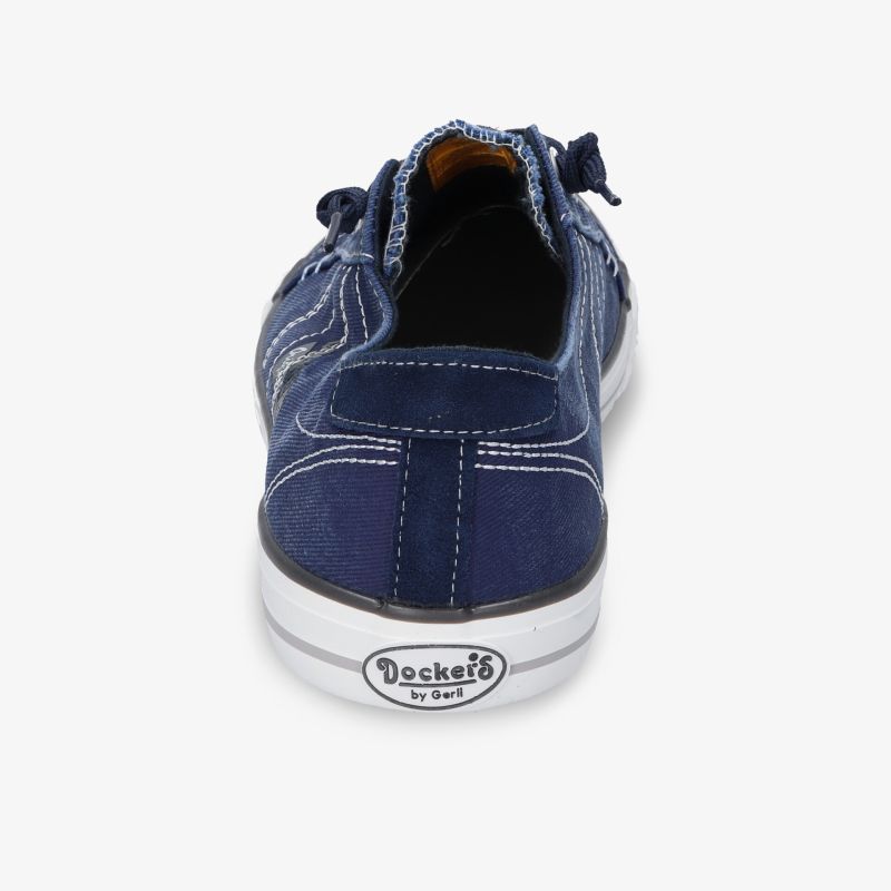 Blauer Segelschuh von Dockers, sportlich und lässig mit robustem Design und komfortabler Passform