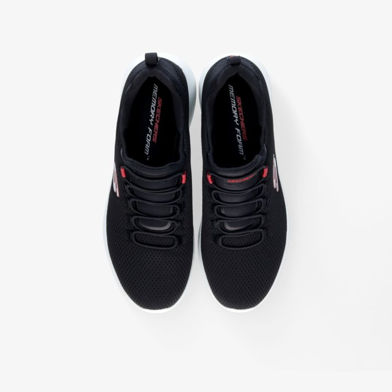 Leichte, bequeme schwarze Schuhe mit atmungsaktivem Material und modernem Design für sportlichen Stil