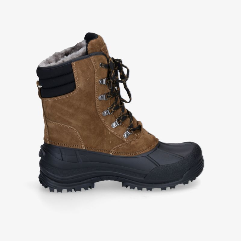 Robuster Winterstiefel mit wasserdichtem Design und warmem Futter für optimalen Komfort bei kaltem Wetter.