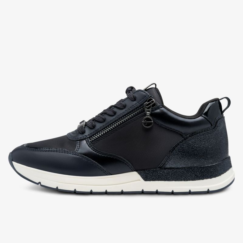 Schwarzer leichter Sneaker mit komfortabler Passform und rutschfester Sohle für sportlichen Alltag