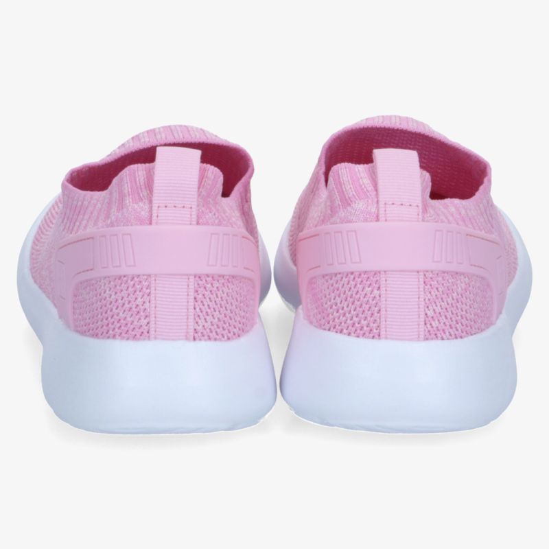 Leichter, atmungsaktiver rosa Sportschuh mit komfortabler Passform und rutschfester Sohle, Rückansicht