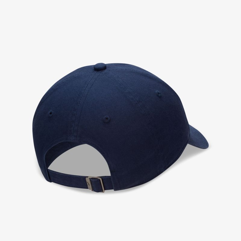 Stilvolles navy Baseballcap mit verstellbarem Verschluss, ideal für Freizeit und Sport, bequem und atmungsaktiv.