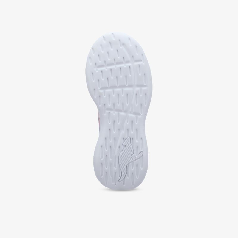 Sohle eines weißen Schuhs mit ausgezeichnetem Grip und langlebiger Qualität