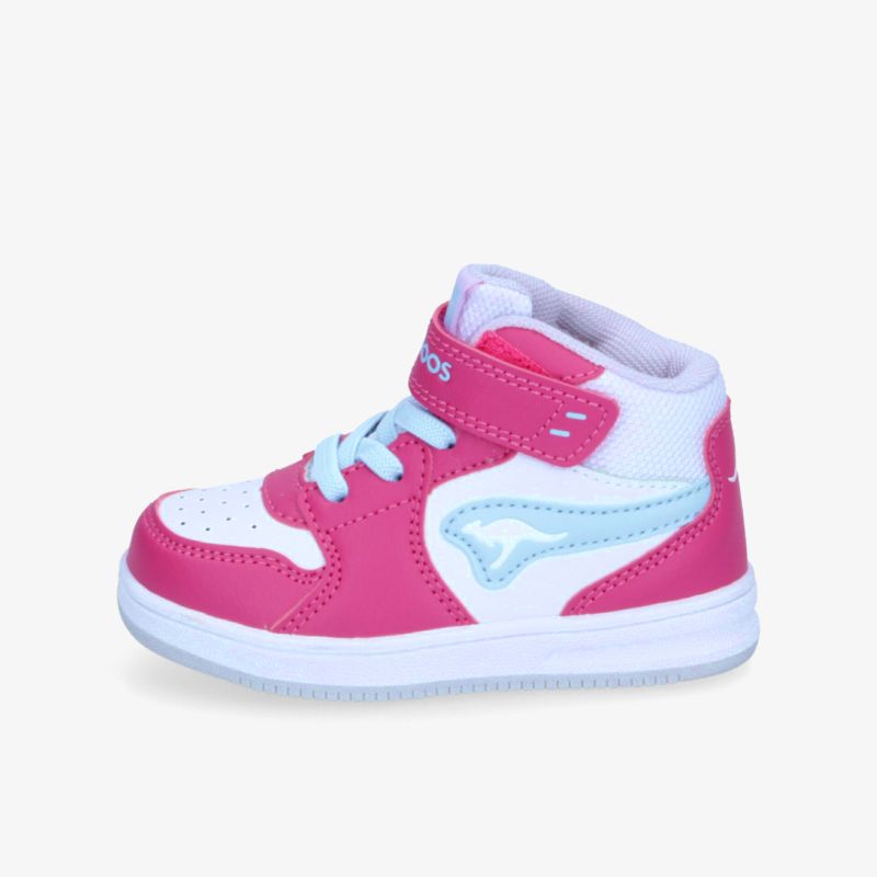 Sportlicher Kinder Sneaker in Pink und Weiß mit komfortablem Sitz und stabiler, rutschfester Sohle