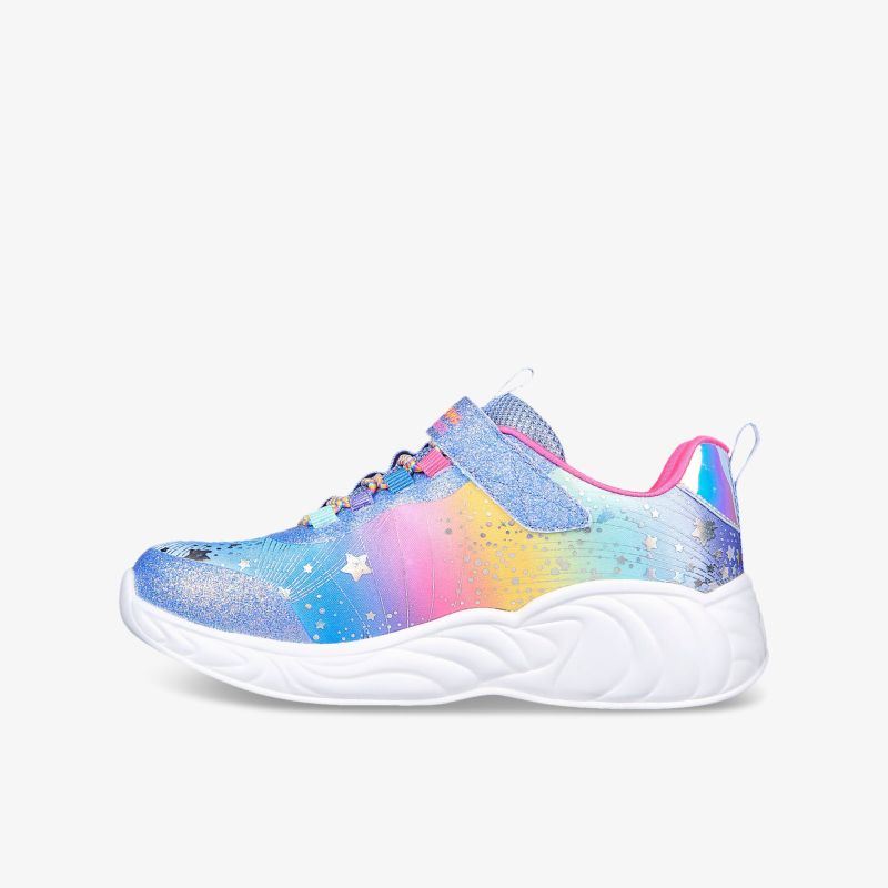 Leichter Sneaker mit bunter Regenbogenmuster-Optik und rutschfester Sohle, komfortabel und sportlich