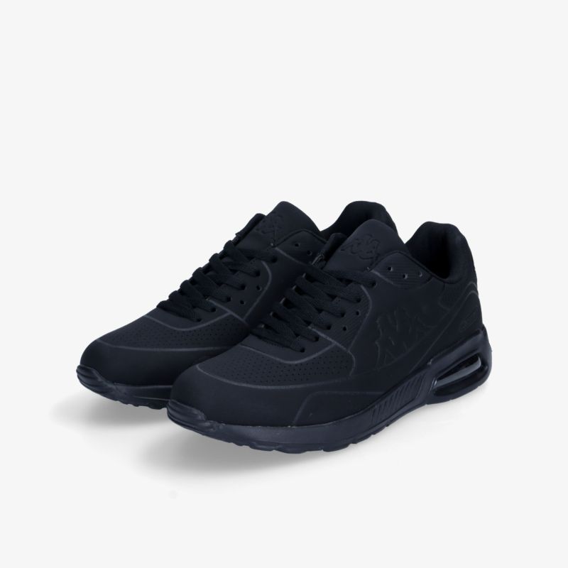 Moderne schwarze Sneaker mit komfortabler Passform und sportlichem Design, ideal für vielseitige tägliche Aktivitäten.