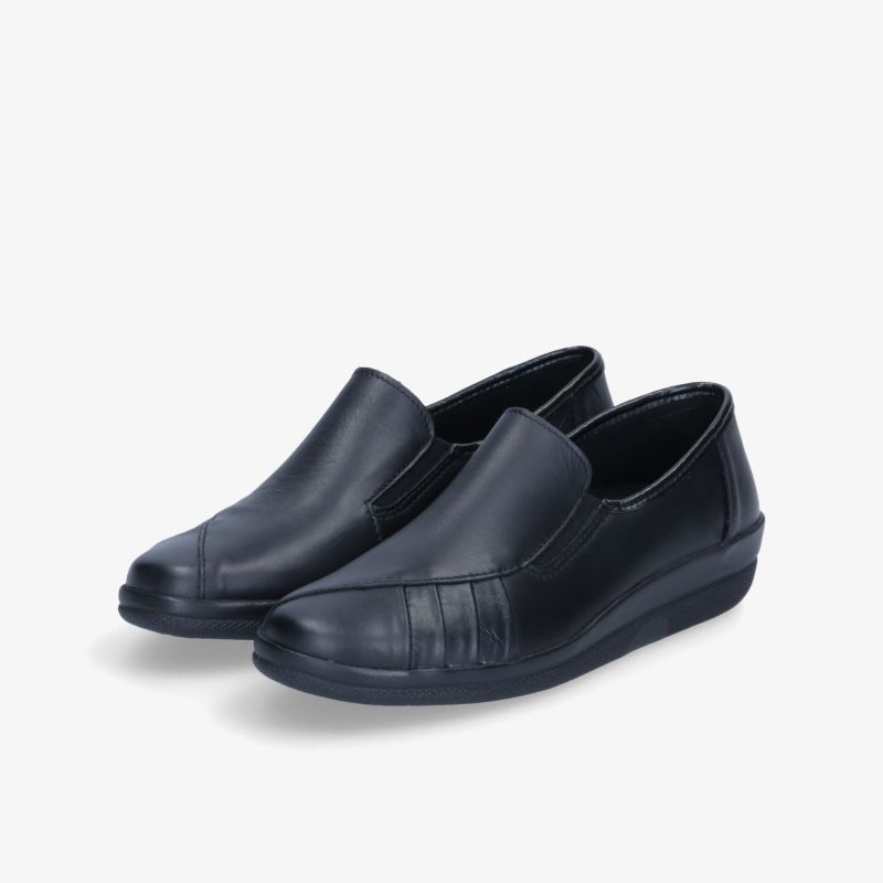 Schwarze elegante Loafer, vielseitig und bequem, ideal für jeden Anlass