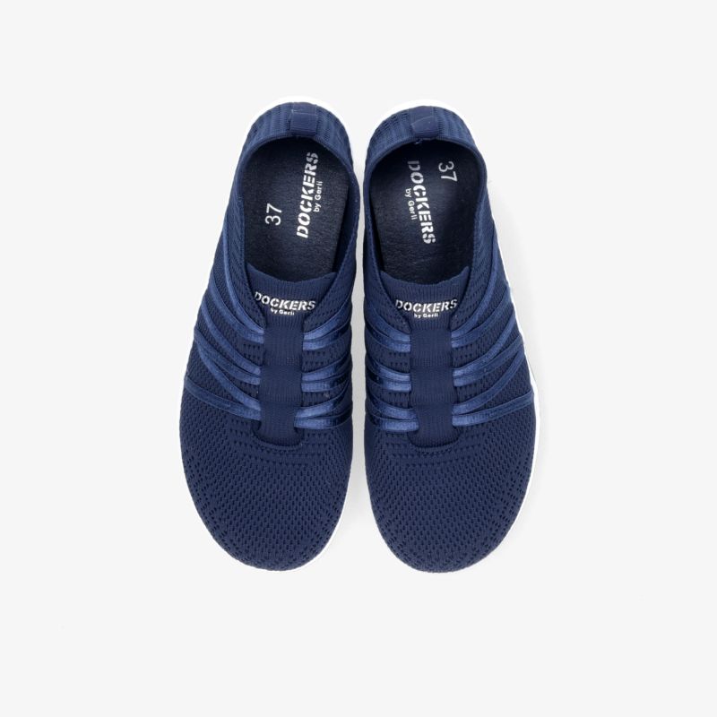 Schicke blaue Slip-On-Sneaker mit flexiblem Obermaterial und komfortabler Passform für den Alltag.
