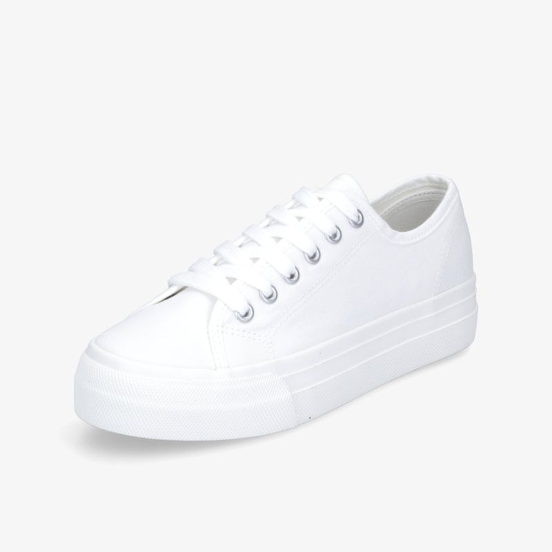 Moderner weißer Sneaker mit Schnürung und zeitlosem Design für vielseitigen Alltagsstil.