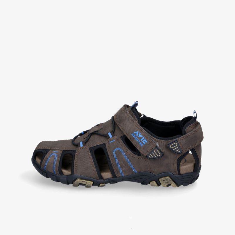 Hochwertiger, robuster Outdoor-Sandale mit rutschfester Sohle und atmungsaktiven Materialien für maximalen Komfort.