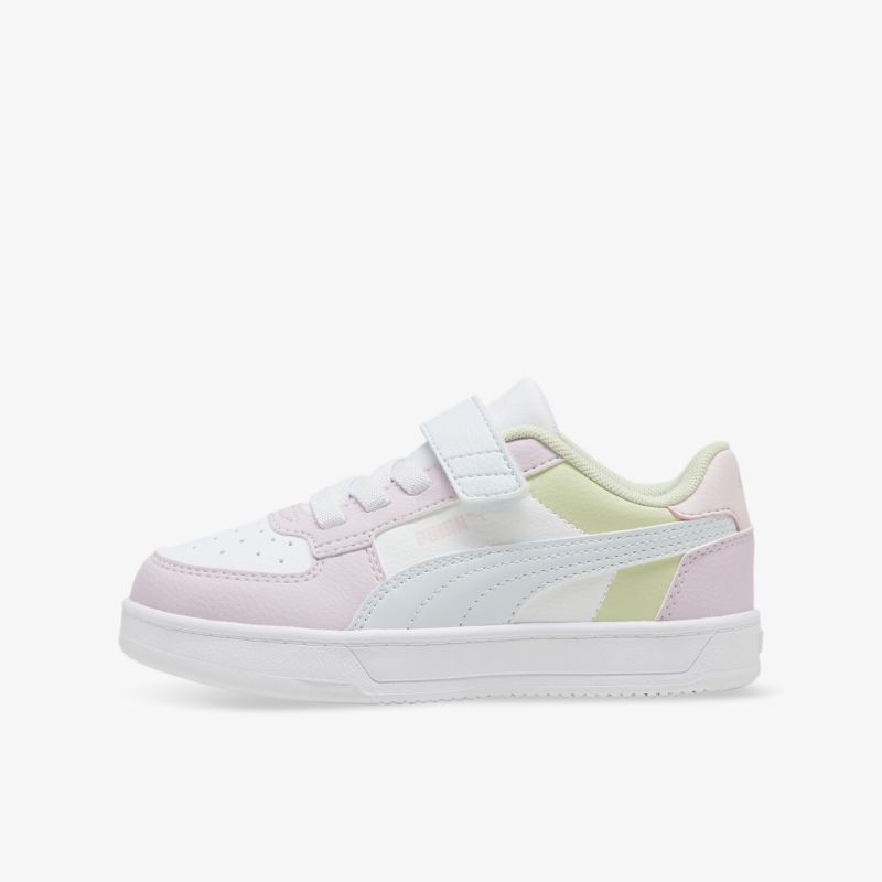 Leichter Sneaker in Weiß mit rosa Akzenten und praktischem Klettverschluss für komfortables Tragen und modernen Stil