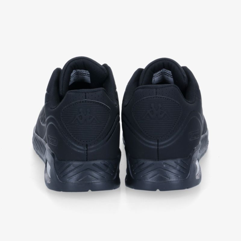 Stylische schwarze Sneakers mit robustem Design, ideal für Komfort und Alltagsgebrauch.