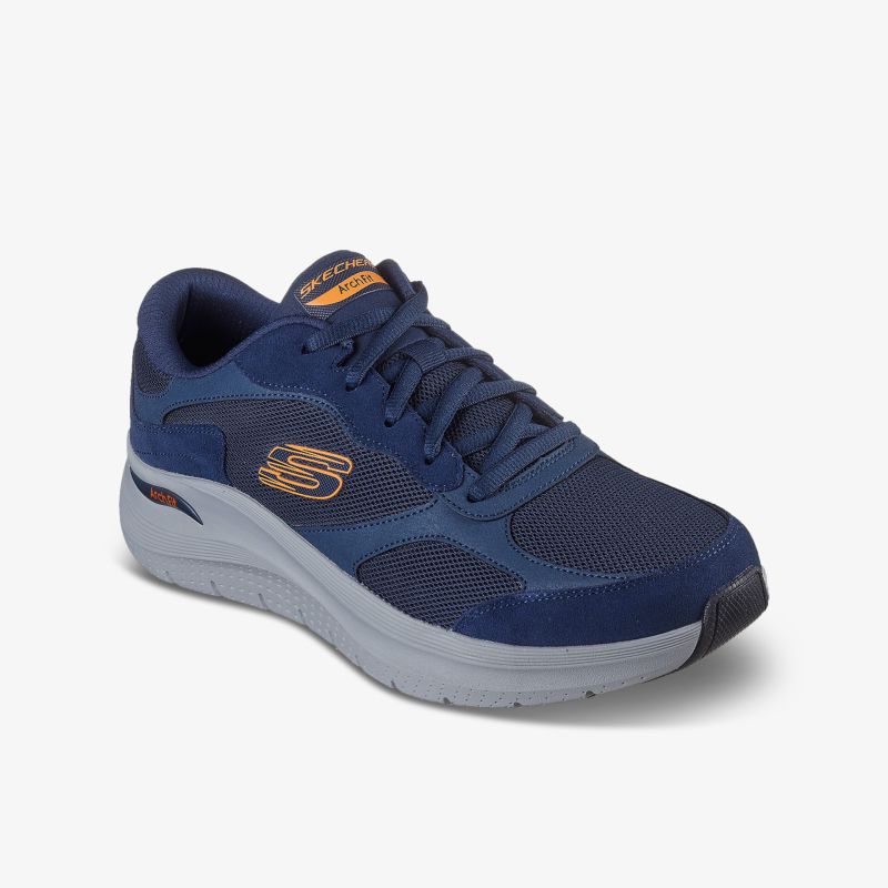 Sportlicher, atmungsaktiver Sneaker mit stoßdämpfender Sohle und komfortabler, flexibler Passform in blau