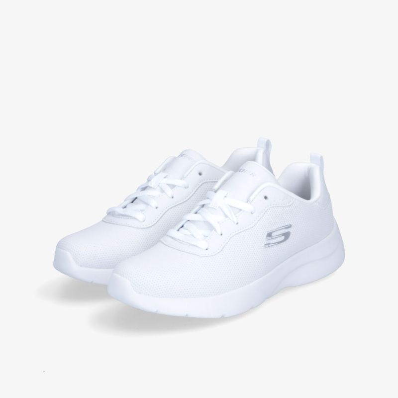 Moderne weiße Sneaker mit markantem Logo, ideal für Sport und Freizeit. Bequem und vielseitig tragbar.