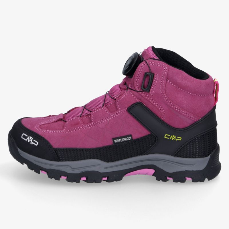 Robuster Outdoor-Wanderschuh mit wasserfestem Material, stabile Sohle und komfortable Polsterung, seitliche Ansicht