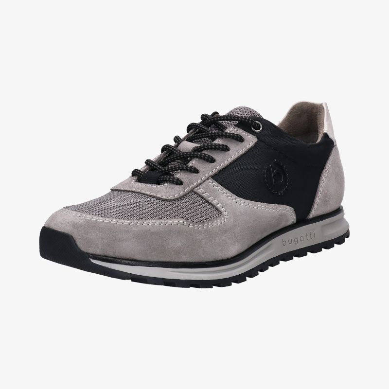 Moderner Sneaker in Grau und Schwarz mit bequemer Passform und rutschfester Sohle.