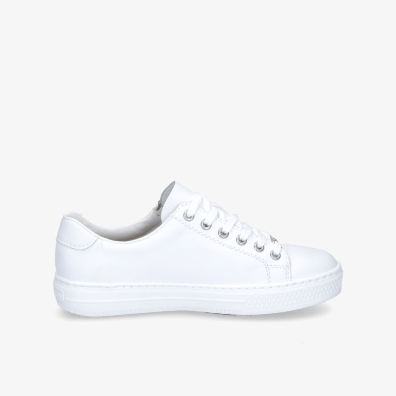 Klassischer weißer Sneaker aus Leder mit komfortabler Passform und modernem Design für vielseitiges Styling.