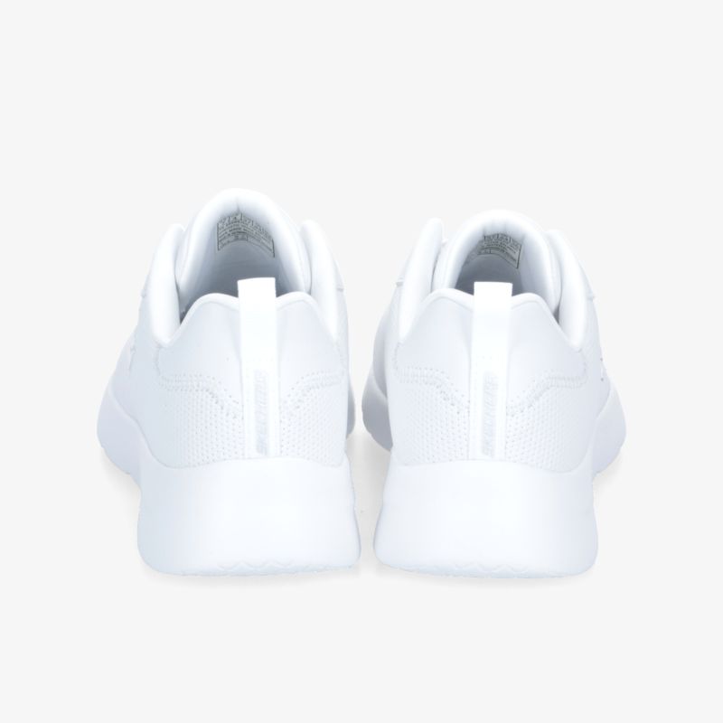 Elegante weiße Schuhe von hinten, ideal für Freizeit und Sport, mit modernem Design und bequemer Passform.