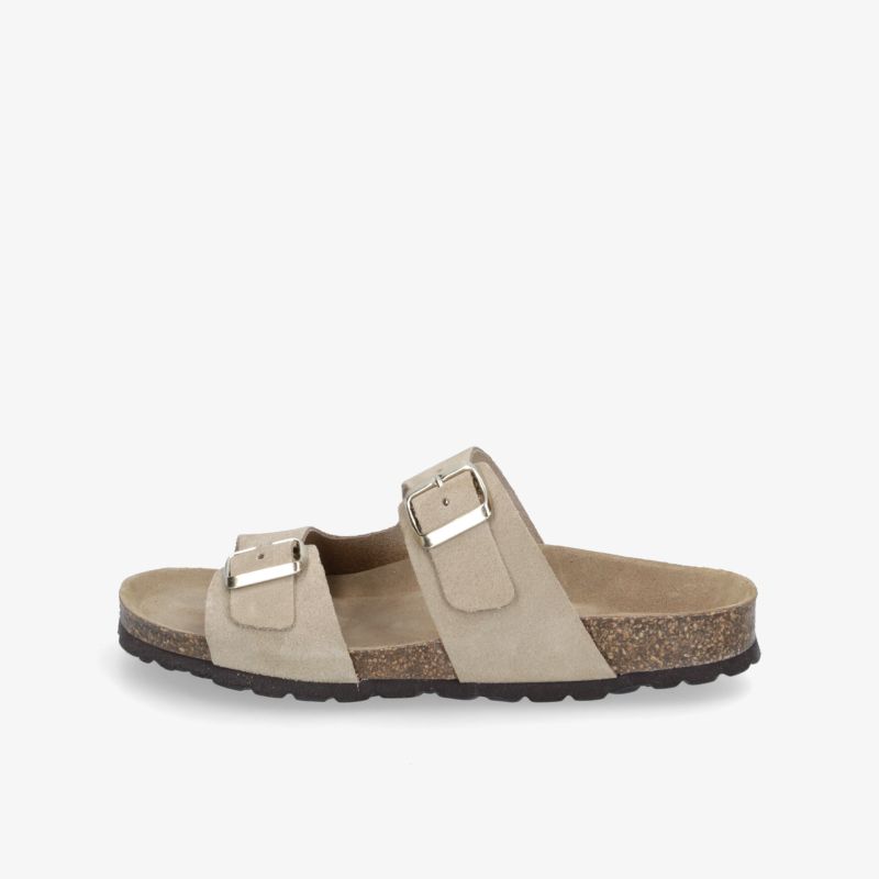 Bequeme Sandalen mit weichem Korkfußbett und verstellbaren Riemen für ultimativen Komfort und Stil.