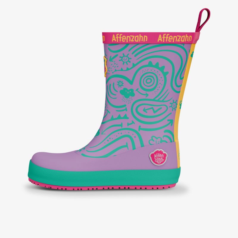 Farbenfrohe und robuste Regenstiefel mit rutschfester Sohle und bequemer Passform für nasse Tage